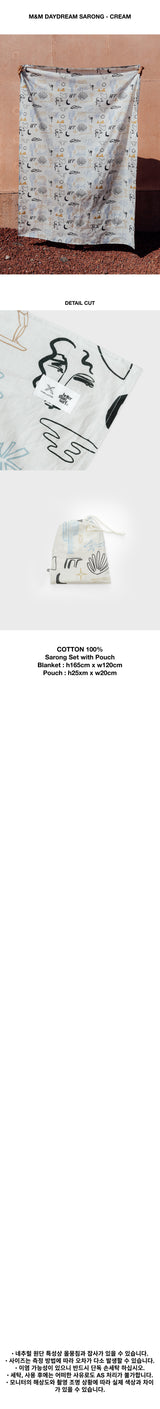 M&M DAYDREAM SARONG - CREAM