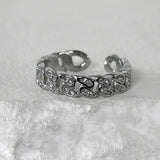 ss-ICE CLASSIC CHAIN OPEN RING_ICE SILVER