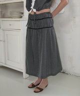 Plain band skirt_check
