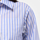 STRIPED POPLIN SHIRTS SET_WHITE