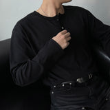 YM ルッセルヘンリーネックTシャツ (3 カラーズ)