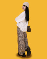 レオパードストリートパンツ + ベルト