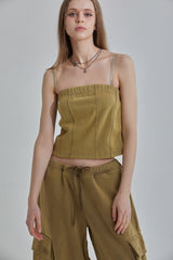 BUNDLE SLEEVELESS TOP