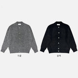 Brush wool cardigan