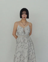 MONICA FLORAL CORSET LONG DRESS
