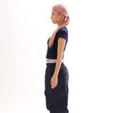 ザットガールバイブTシャツ_ネイビー