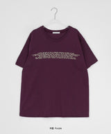 Sayano Lettering Over Fit Color Short Sleeve Tee