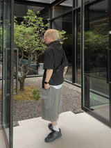 ピグメントスウェットカーゴハーフパンツ3C