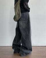 Dart Balloon Denim Pants 3C