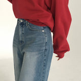 [MADE] Mark, vintage washing wide denim pants