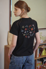 Ocean Love Crop Short Sleeve Tee