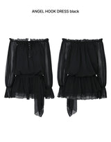 ANGEL HOOK DRESS black