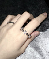 Silver flower Ring