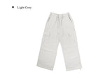 Mobo Banding Cargo Pintuck Wide Pants