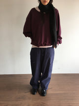 ピンリベットストレートパンツ (2color)