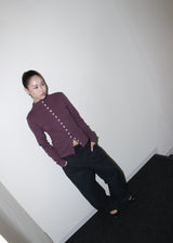 Button long sleeve [Grape]