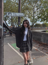 Zendy pleats mini skirt