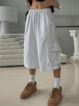 Side Round Pile Bermuda Pants