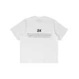 SK SNEAKER SPREAD LOGO WHITE BOXY TEE