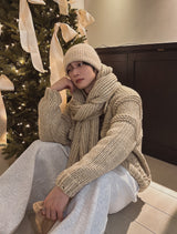 [wool20%] エリーボカシウェービングマフラー