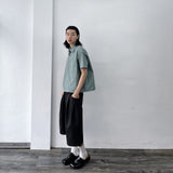 Vertical Textured Short Shirt
