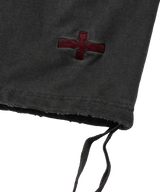 P. Basic cross bermuda Pants _ Dark gray 