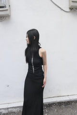 bebe halter knit (black)