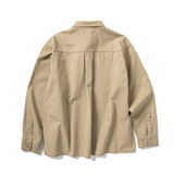Two Pocket Western Denim Shirt - Khaki Beige