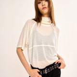 Turtle Neck Top - Ivory
