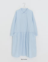 Coyal Cotton Shirt Long One Piece
