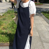 Loendy Layered Bustier Short Sleeve Long Dress 2 Colors