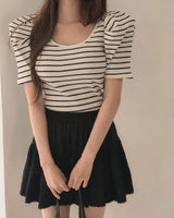 パイレストライプ半袖Tシャツ
