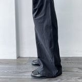 Curved Structure Wide Pants