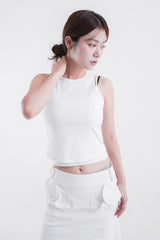 CLOUD SLEEVELESS WOO WHITE