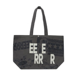 Weekend warrior typography printing tote-bag (Charcoal)