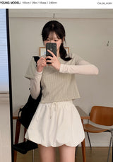#SL Basic Layered Round T-shirt (2color)