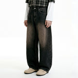 ベーシックデニムパンツ (dark black)
