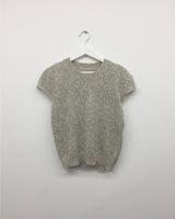 Kiko cap sleeve half knit (2color)