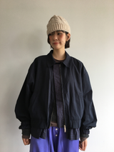 Petit check frill blouson (2color)