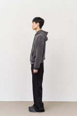 ソフトウォッシュ加工フレアジーンズ