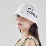 New Wave Varzar Punching Knit Bucket Hat White
