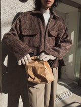 Need Mohair Crop Jacket