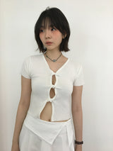 ミニツイストTシャツ (4color)