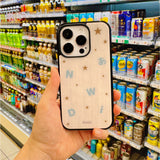 【MADE】レトロ トーキョーグレーアイボリー iPhoneケース [Glossy Glass/Magsafe]