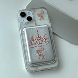 RedSilver - パーティーケーキ Magsafe フォーンケース カードポケット セット