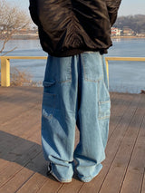 Citi Carpenter Balloon Denim Pants 2C