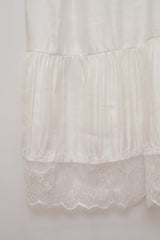 V-neck Lace Dress (White)