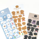 【1+1 SET】 Puppy Sticker