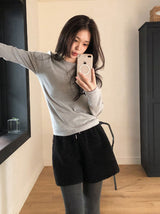 フラッフィーボアフリースショーツ (3color)