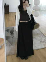 Slash linen round cardigan (4 colors)